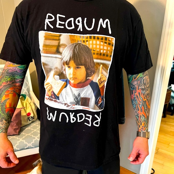 🎃👻 The Shining Redrum Tshirt! Authentic Shining brand! Halloween Special! - Picture 1 of 4
